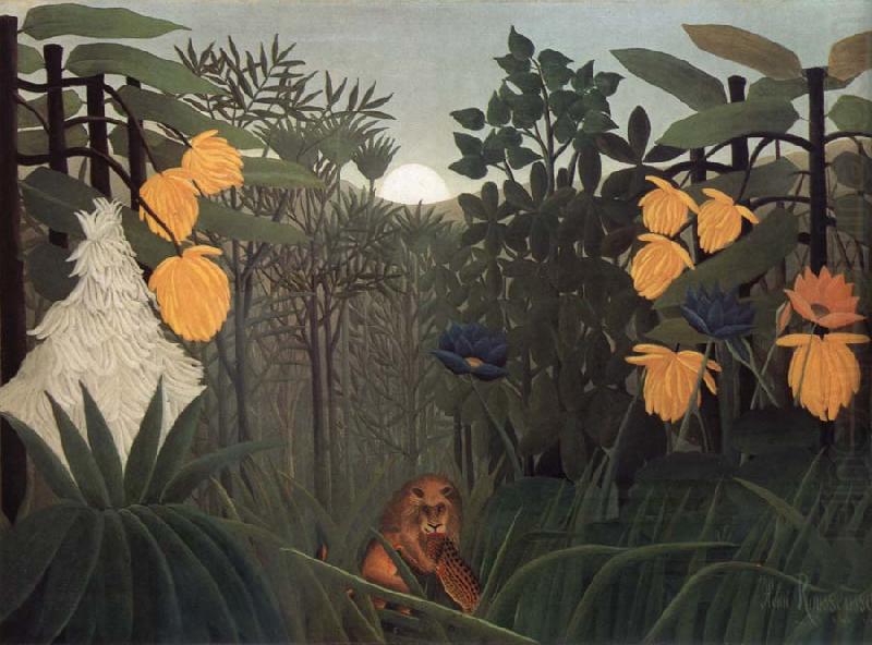 Henri Rousseau Repast of the Lion china oil painting image